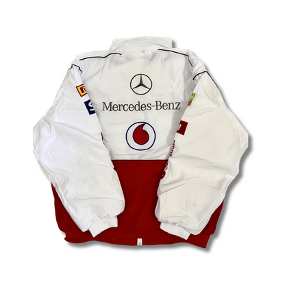 F1 MERCEDES BENZ RACING JACKET WHITE | UNISEX