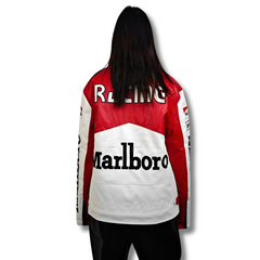 MARLBORO LEATHER RACING JACKET | UNISEX